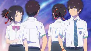 Mitsuha dan Taki, karakter utama dalam Kimi no Na Wa