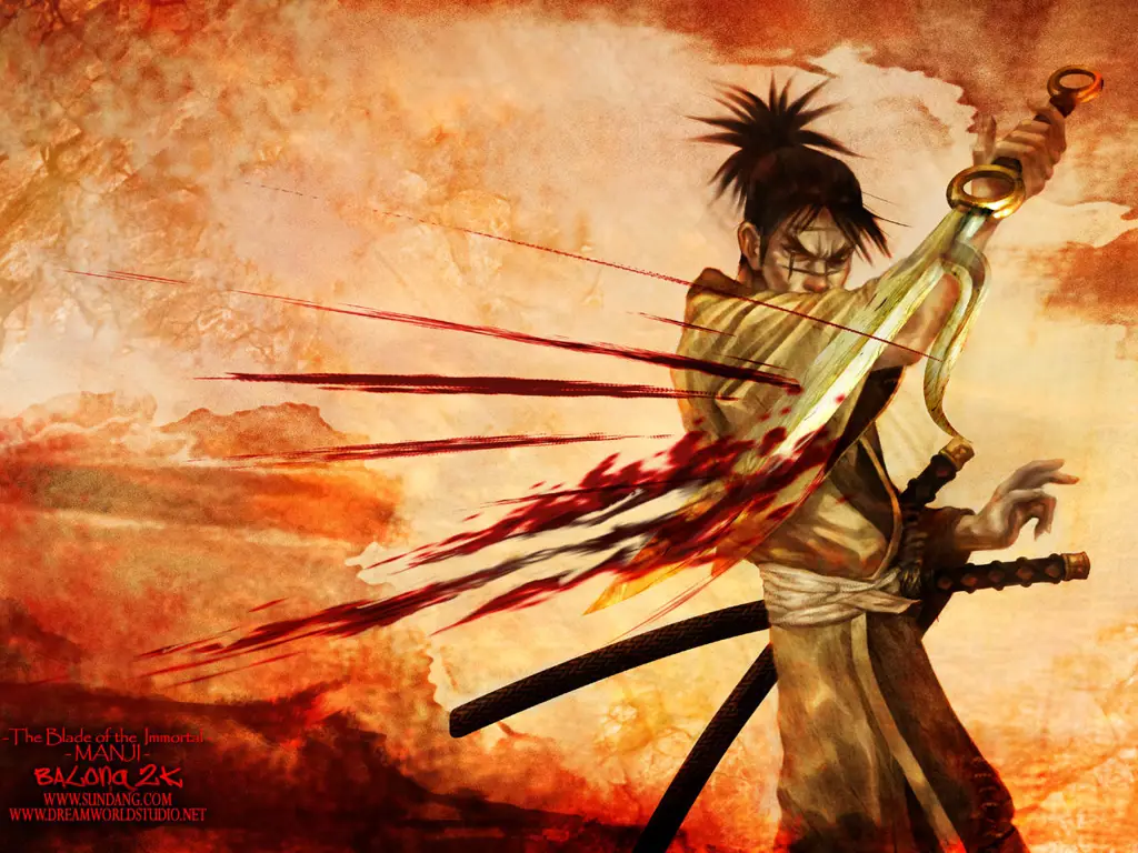 Tokoh utama yang perkasa dalam film Karakter Manjiro Manji dalam film Blade of the Immortal