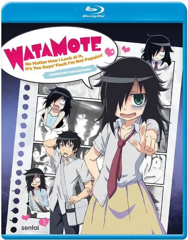 Adegan anime Watamote yang menampilkan Tomoko Kuroki