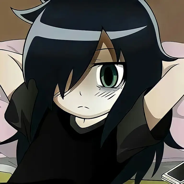 Gambar Tomoko Kuroki dari anime Watamote