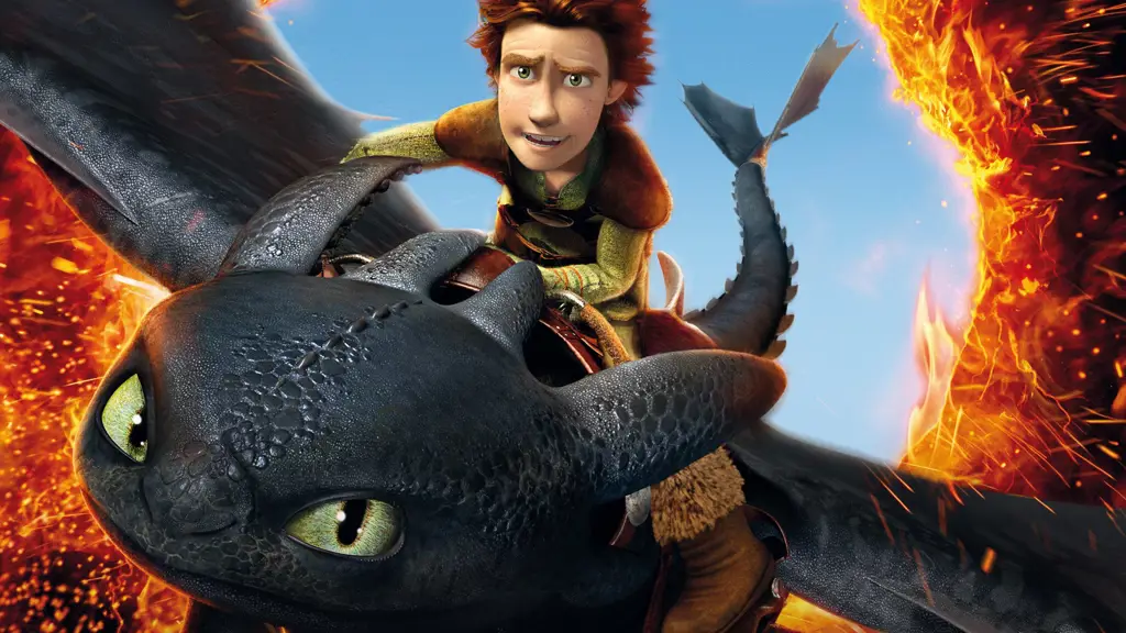 Gambar Toothless, naga dalam film How to Train Your Dragon