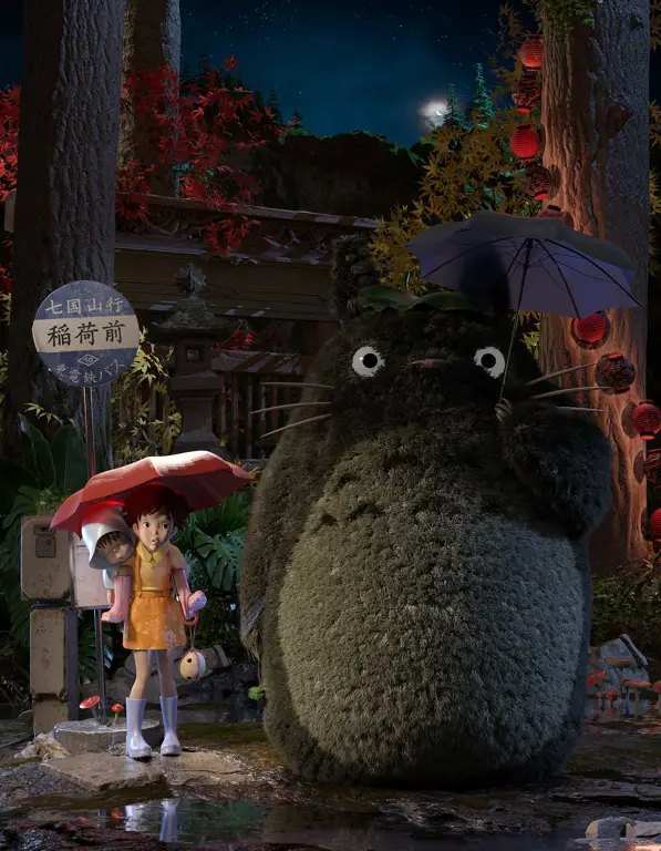 Gambar karakter ikonik My Neighbor Totoro