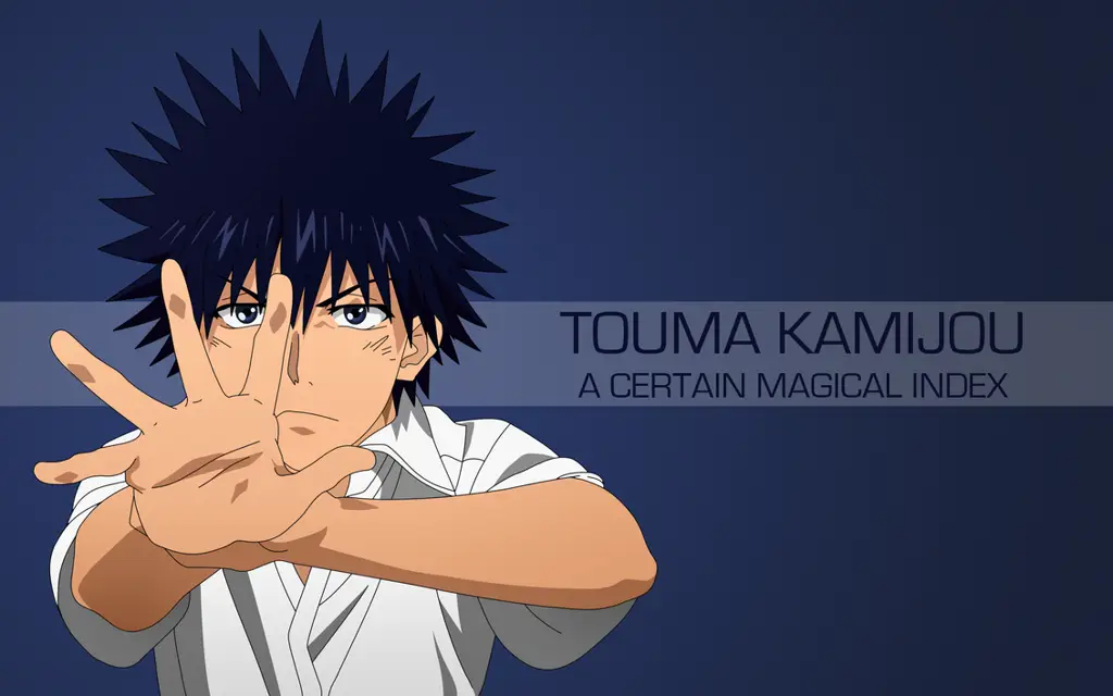 Gambar Touma Kamijou dan Index