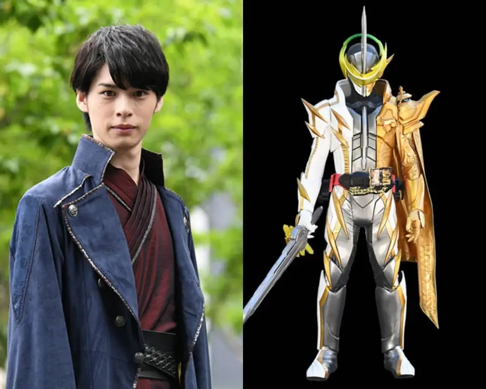 Gambar adegan transformasi Kamen Rider Beyond