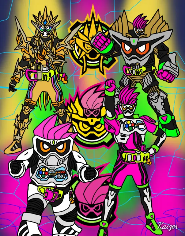 Gambar transformasi Kamen Rider Ex-Aid