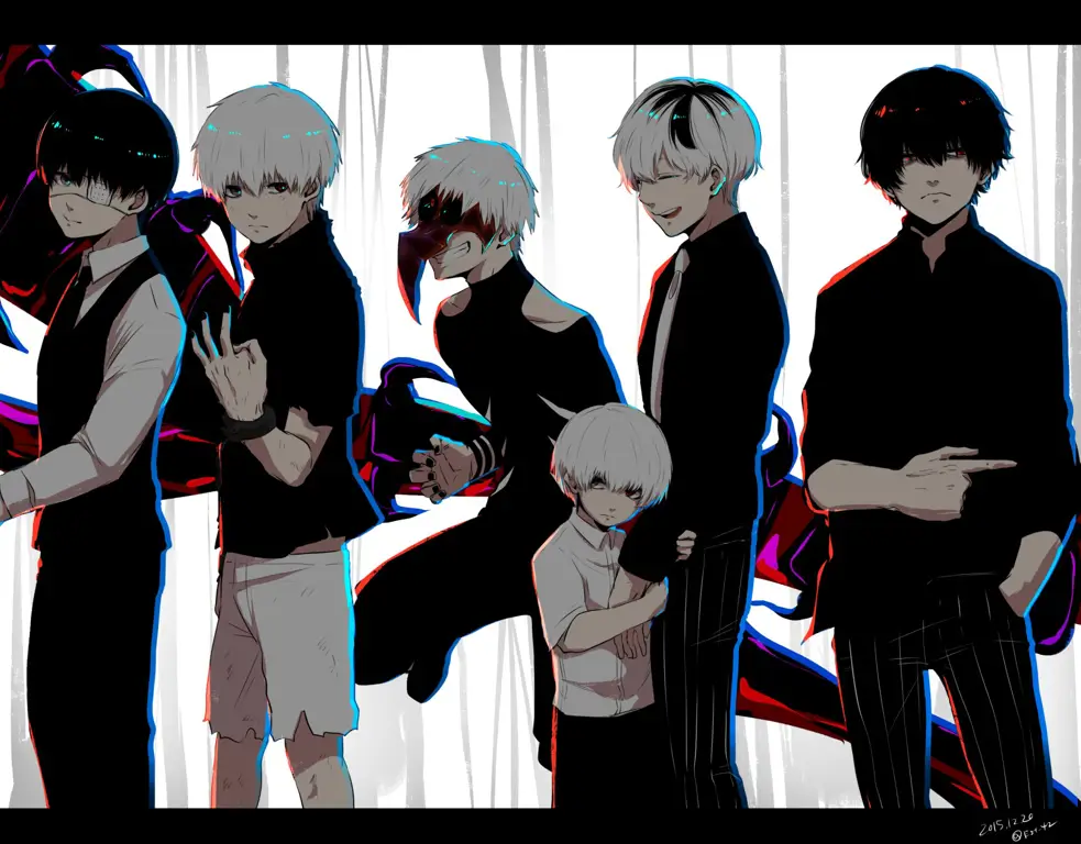 Gambar berbagai bentuk Kaneki Ken