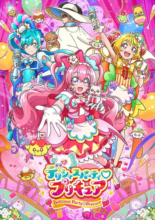 Adegan transformasi Pretty Cure dalam Kemono Pretty Cure