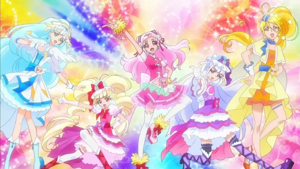 Gambar adegan transformasi Precure