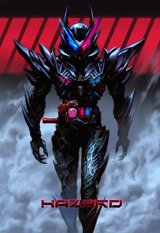 Transformasi Kamen Rider Shadow yang dramatis