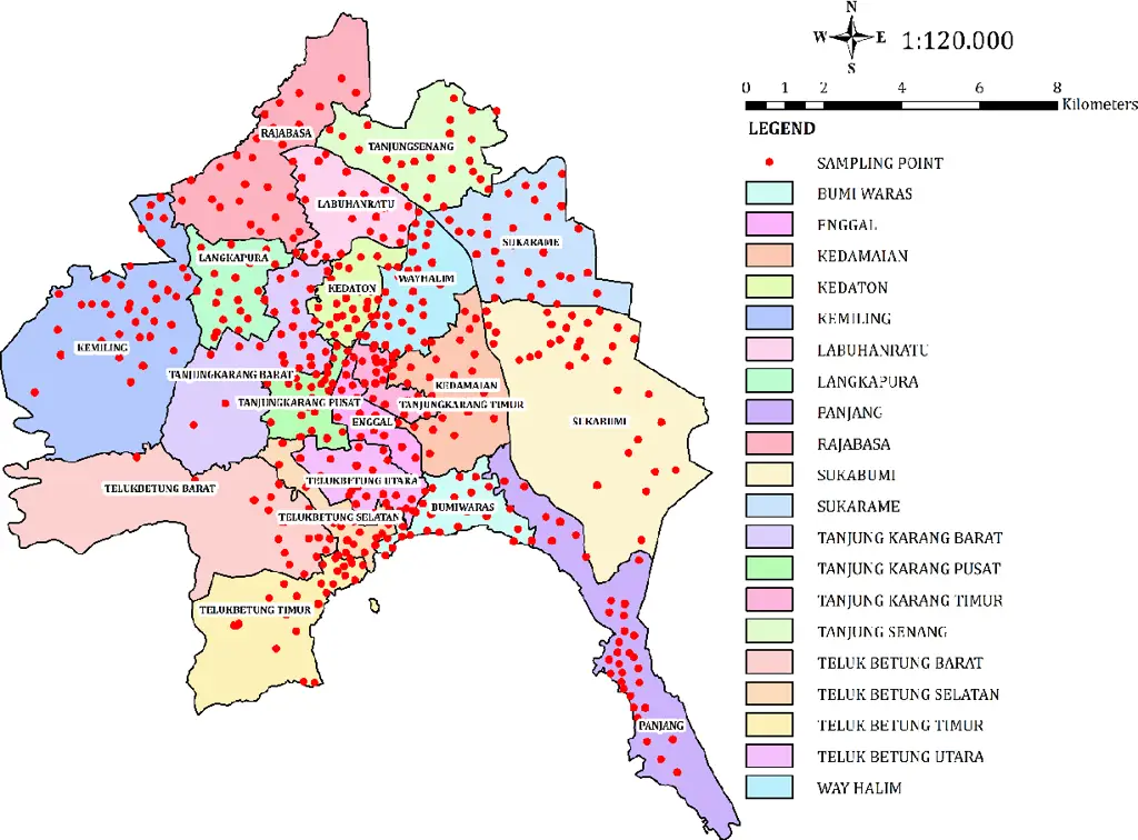 Grafik Pertumbuhan Penduduk Bandar Lampung