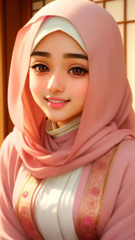 Model jilbab cadar dengan sentuhan anime yang stylish dan modern