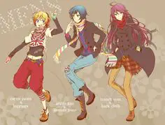 Gambar berbagai gaya fashion karakter anime laki-laki