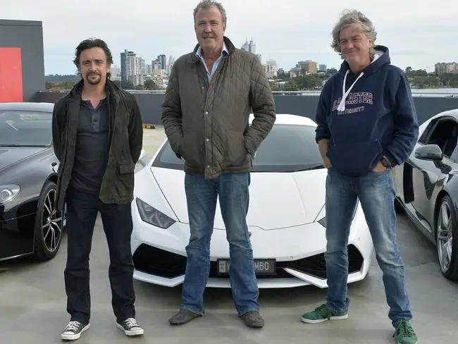 Foto Jeremy Clarkson, Richard Hammond, dan James May