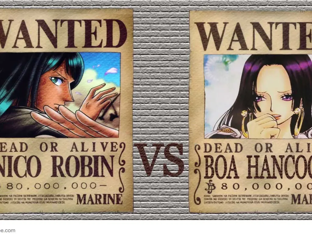 Gambar Nami, Nico Robin, dan Boa Hancock