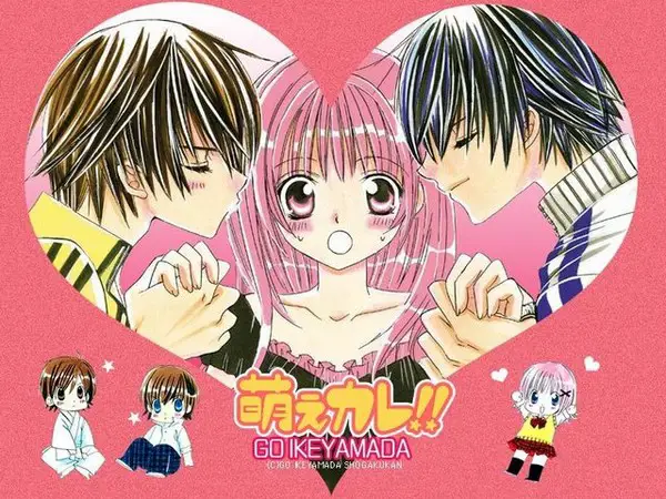 Gambar berbagai trope romantis di anime