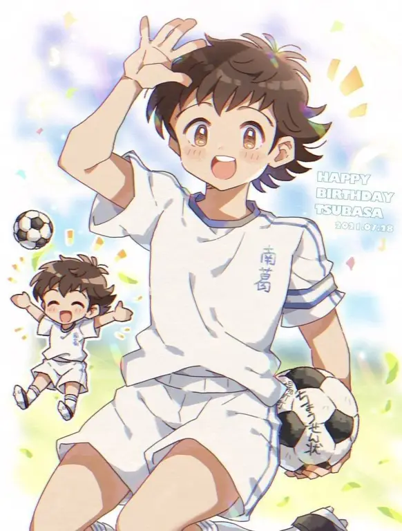 Gambar Tsubasa Ozora di Captain Tsubasa Remake Episode 1