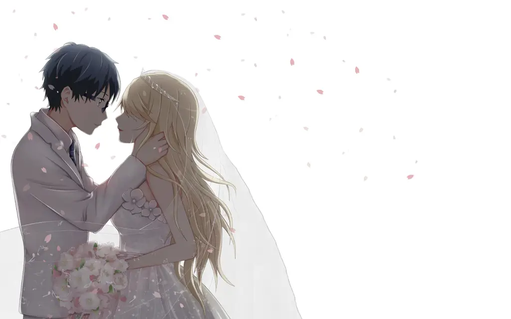 Tujuan Hubungan: Mencari Kualitas, Bukan Kesempurnaan Pasangan anime yang menunjukkan hubungan yang harmonis dan penuh cinta
