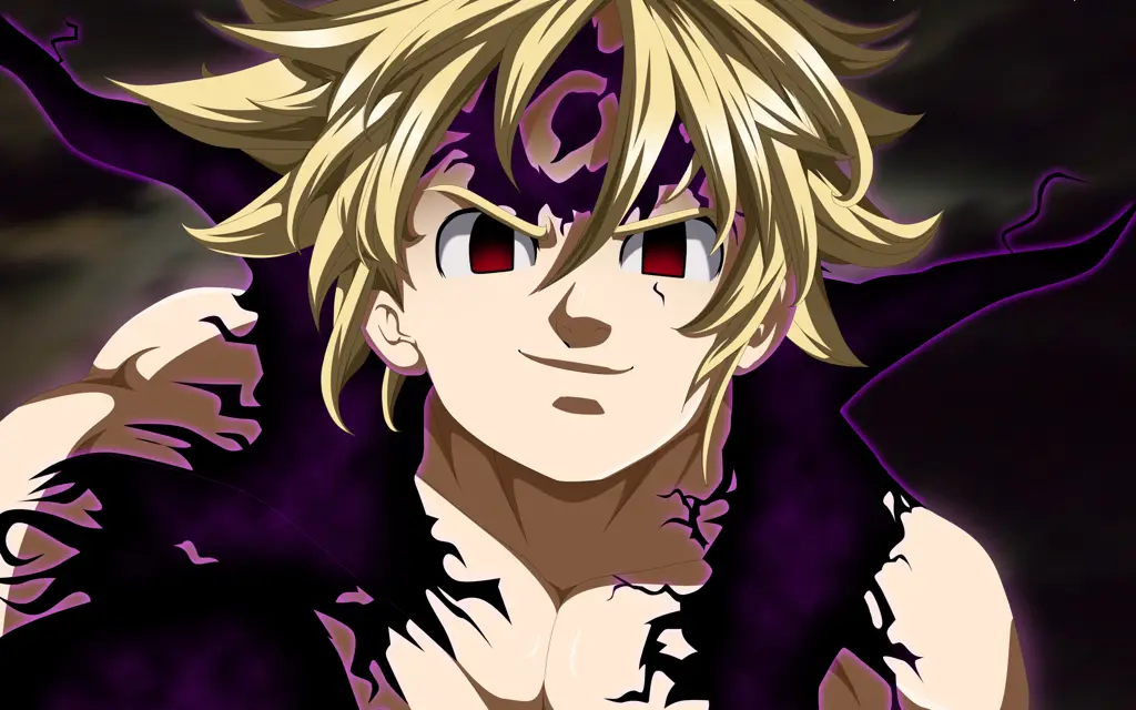 Tujuh Dosa Mematikan dalam Aksi Ilustrasi Meliodas dan Tujuh Dosa Mematikan
