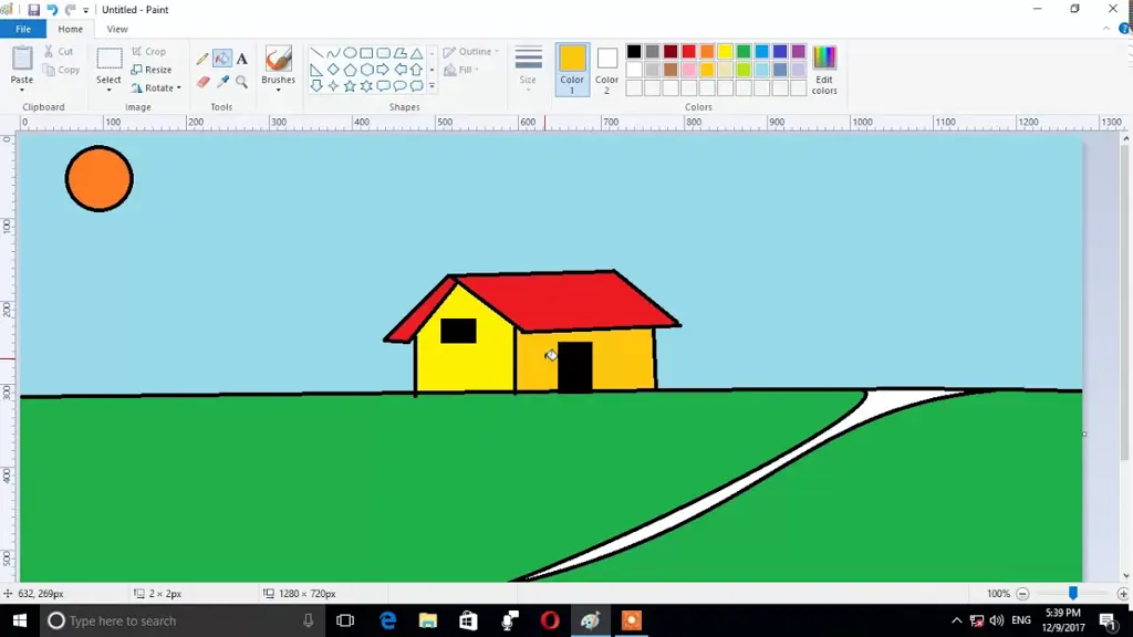 Gambar tutorial animasi Microsoft Paint