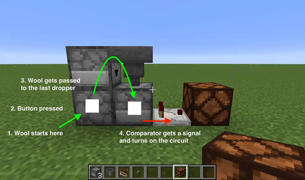 Tutorial penggunaan comparator dalam Redstone Minecraft