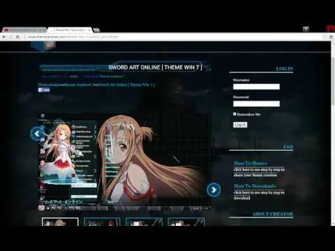 Panduan langkah demi langkah untuk membuat tema anime di Windows 7