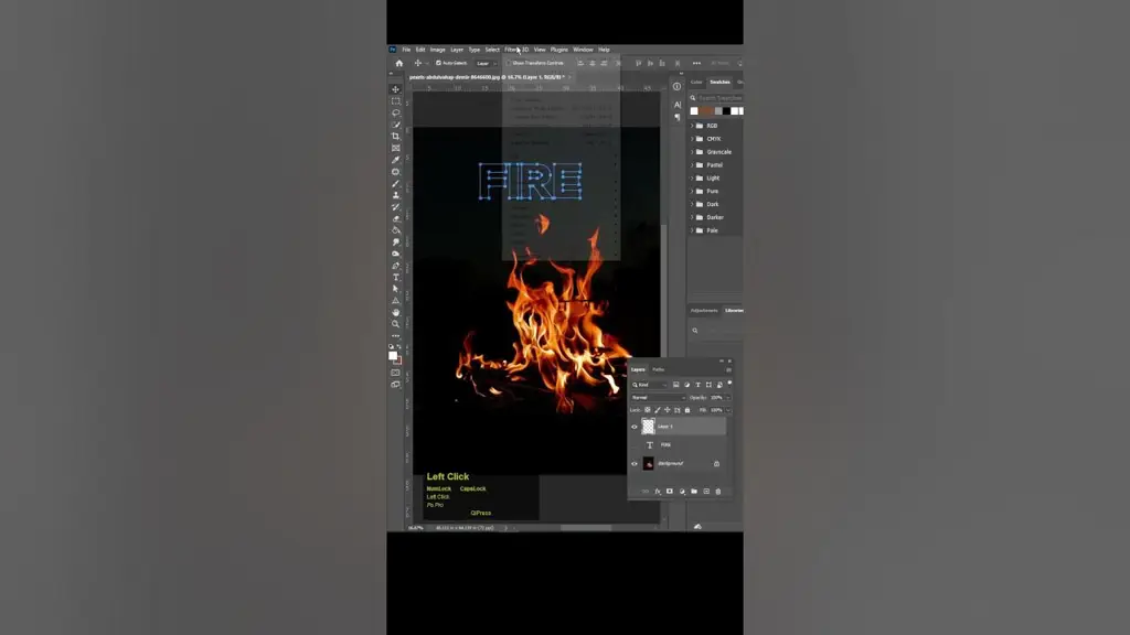 Tutorial efek api Photoshop yang mudah diikuti.