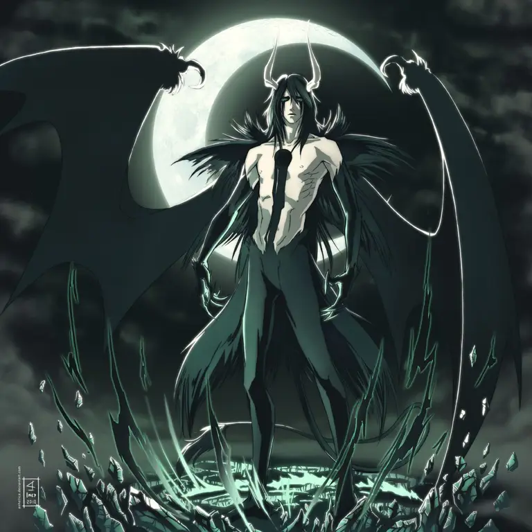 Gambar Ulquiorra Cifer, salah satu Espada terkuat di Bleach