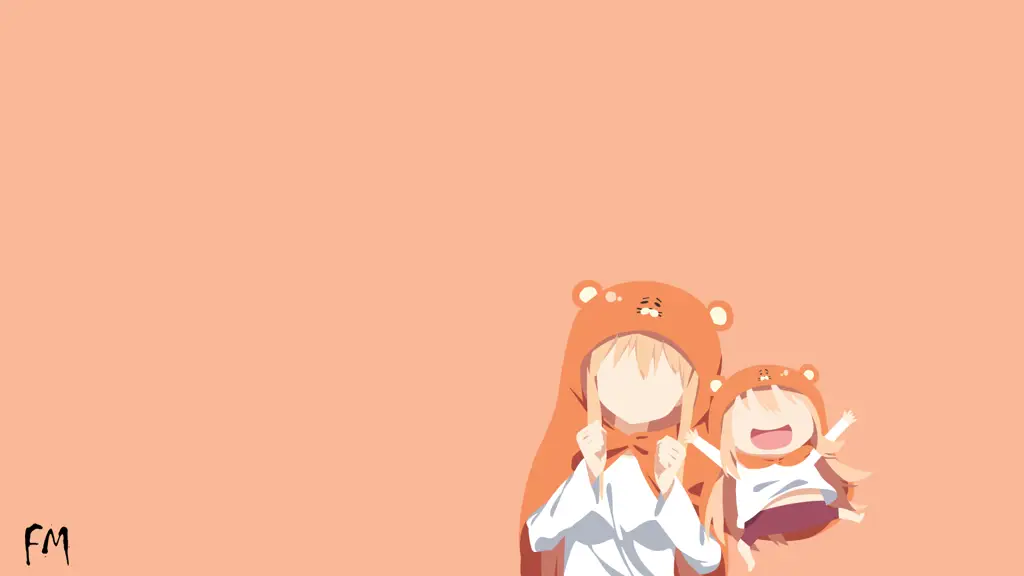 Gambar wallpaper Umaru-chan sedang bersantai di rumah