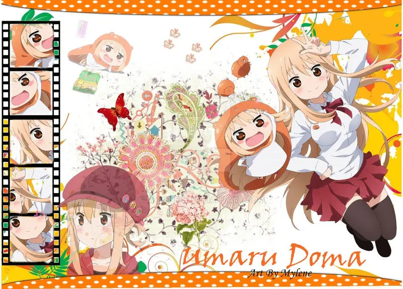 Umaru Doma bersantai di rumah