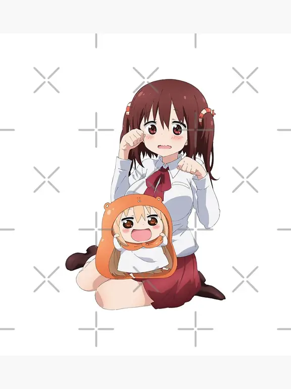 Gambar Umaru Doma bersantai di rumah