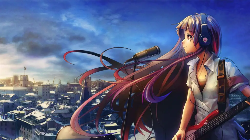 Gambar berbagai platform musik digital untuk mengunduh soundtrack anime