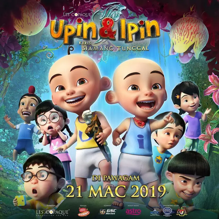 Upin dan Ipin bergaya chibi