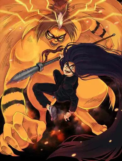 Adegan anime Ushiou to Tora yang menegangkan