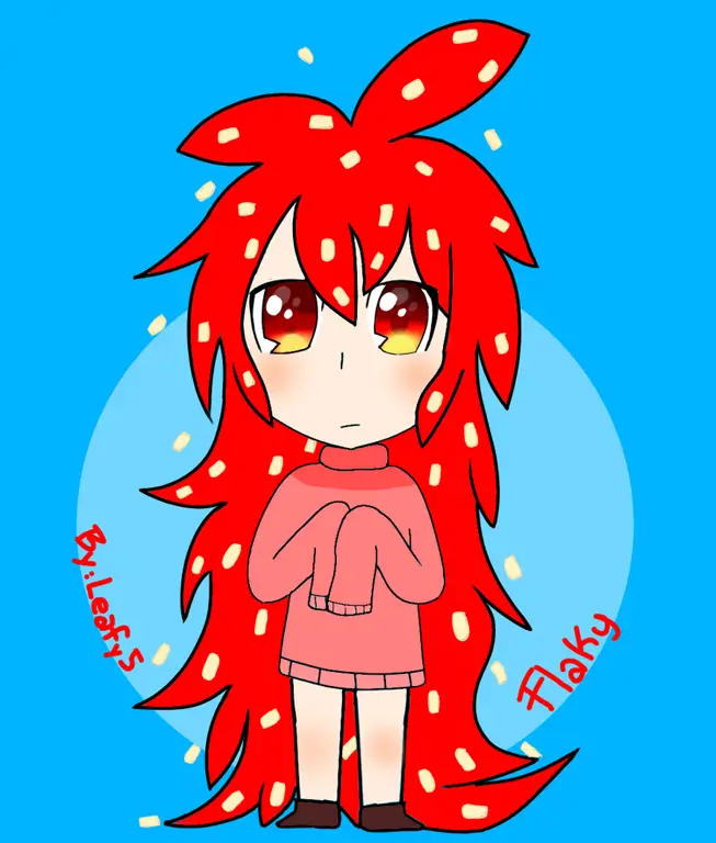 Karakter Happy Tree Friends bergaya chibi