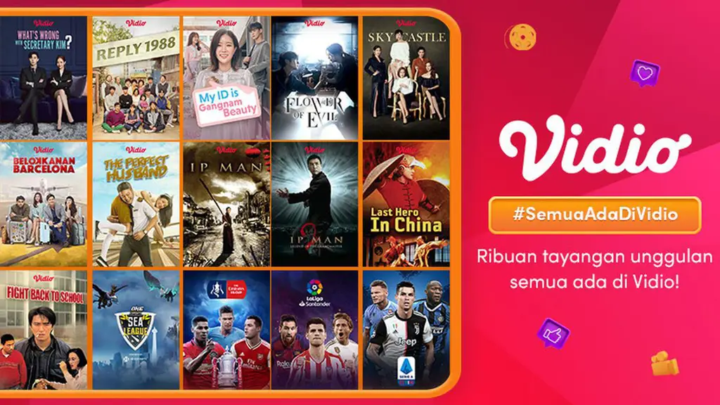 Gambar layanan streaming Vidio Indonesia