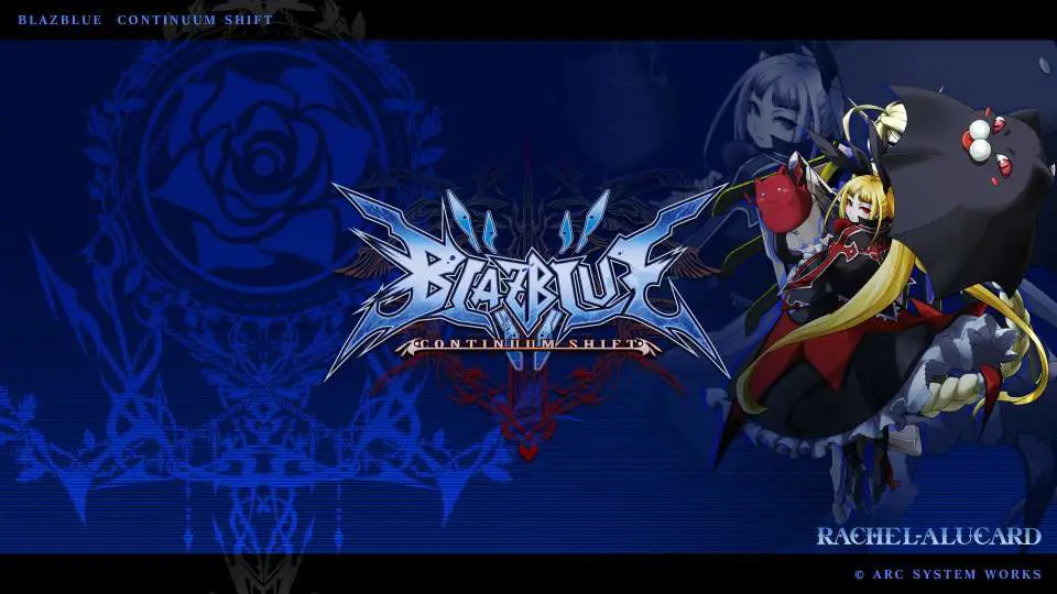 Visual utama anime BlazBlue yang menampilkan karakter-karakter utama