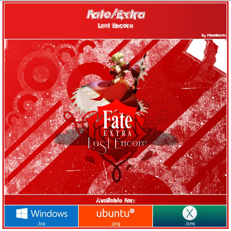 Visual kunci anime Fate Extra Last Encore