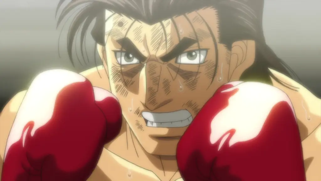 Visual kunci anime Hajime no Ippo Rising menampilkan Ippo Makunouchi