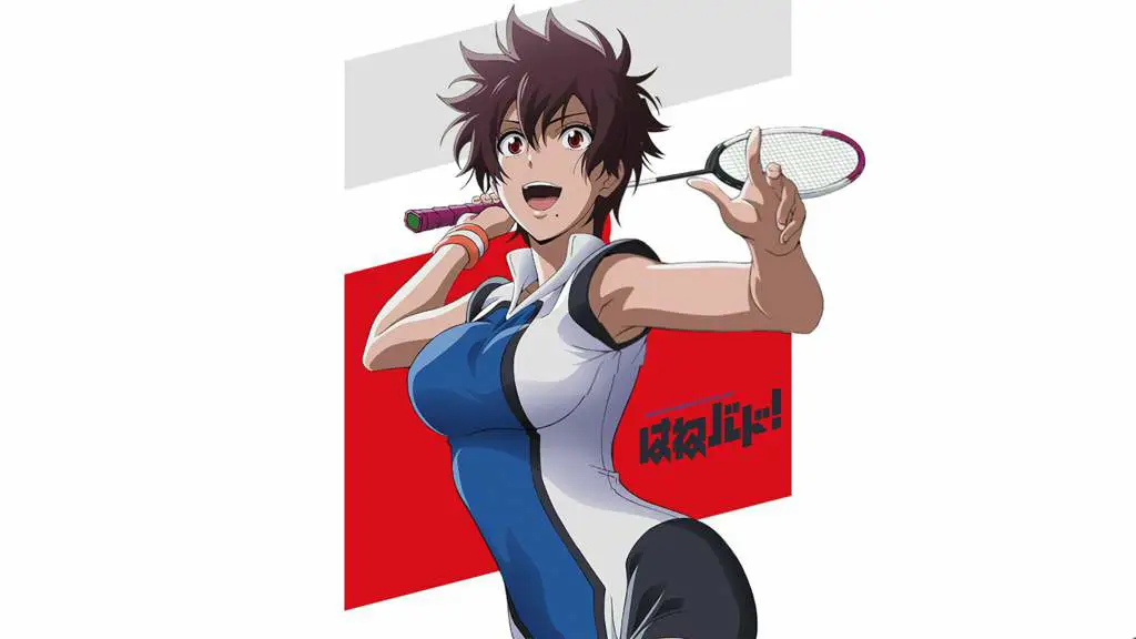 Visual kunci anime Hanebado! yang menampilkan karakter utama