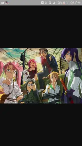 Visual kunci anime Highschool of the Dead