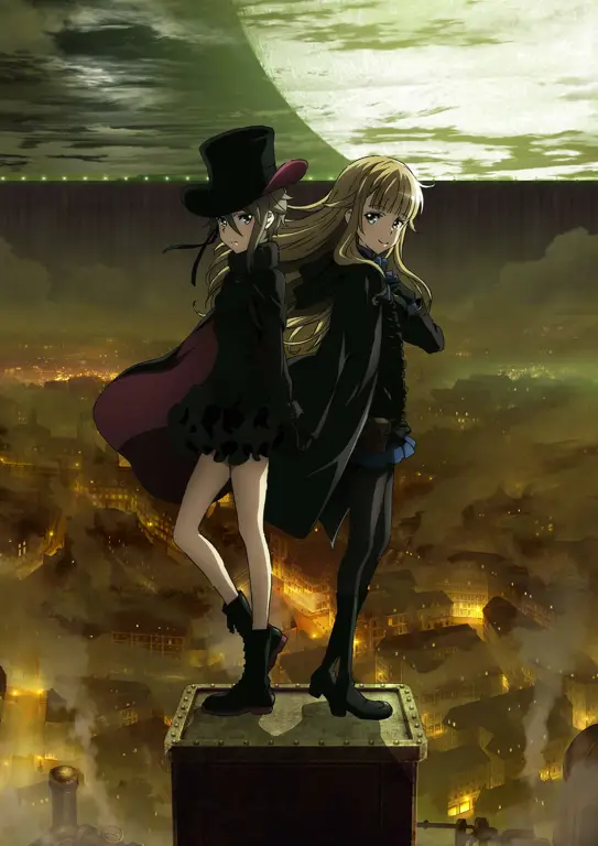 Visual kunci anime Princess Principal menampilkan para karakter utama