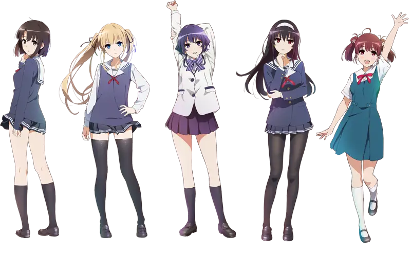 Visual kunci anime Saekano