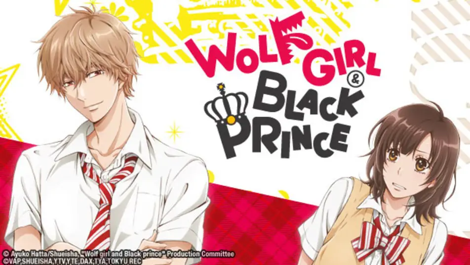 Visual kunci anime Wolf Girl and Black Prince menampilkan karakter utama