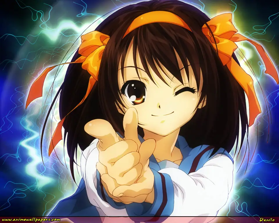 Visual kunci dari anime Haruhi Suzumiya