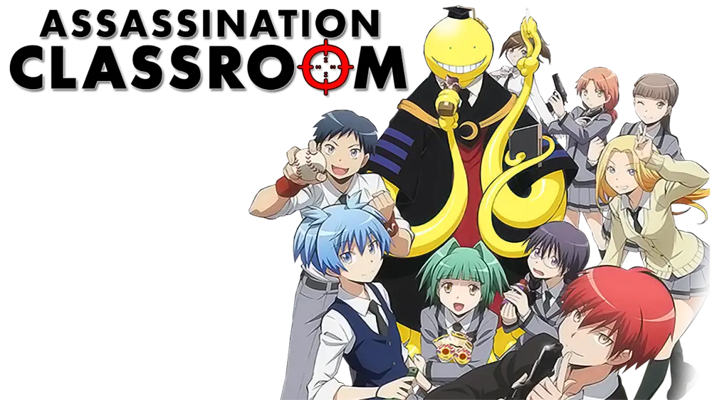 Visual kunci Assassination Classroom musim 2 menampilkan Koro-sensei dan murid-muridnya