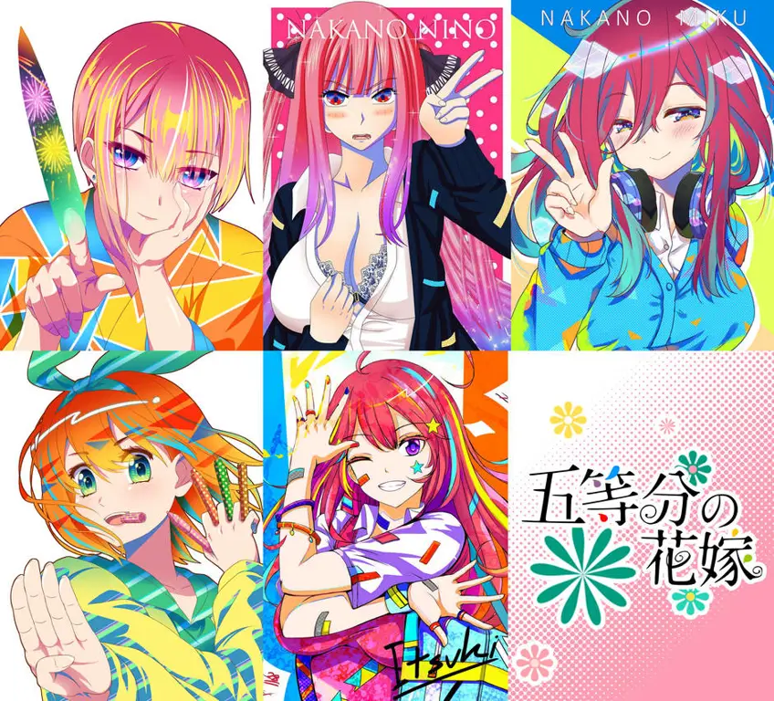 Visual kunci anime Go Toubun no Hanayome