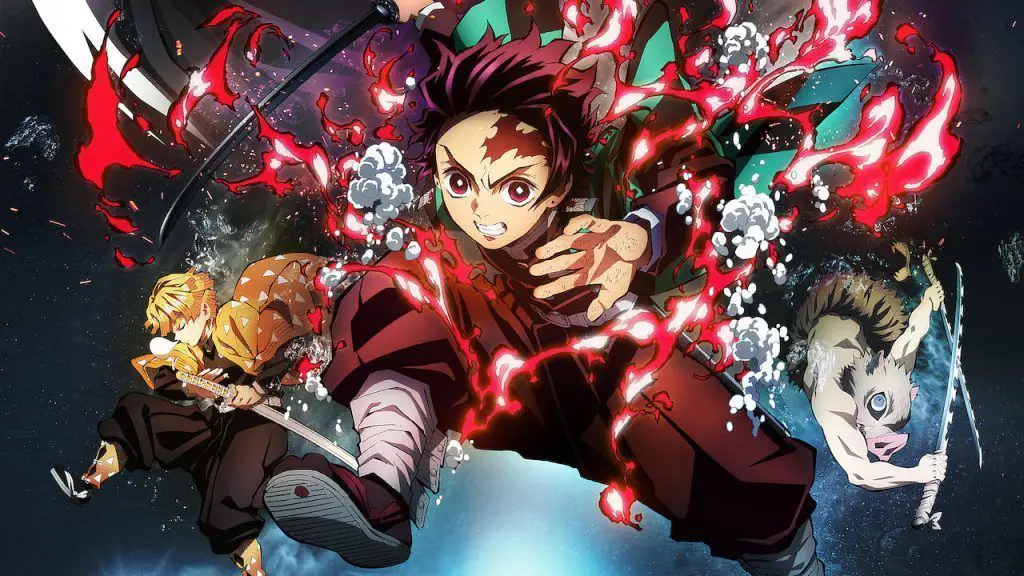 Visual kunci Demon Slayer season 4 menampilkan Tanjiro dan para pemburu iblis lainnya.