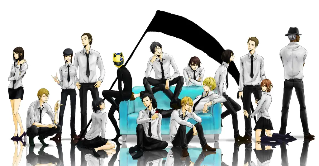 Visual utama anime Durarara!!