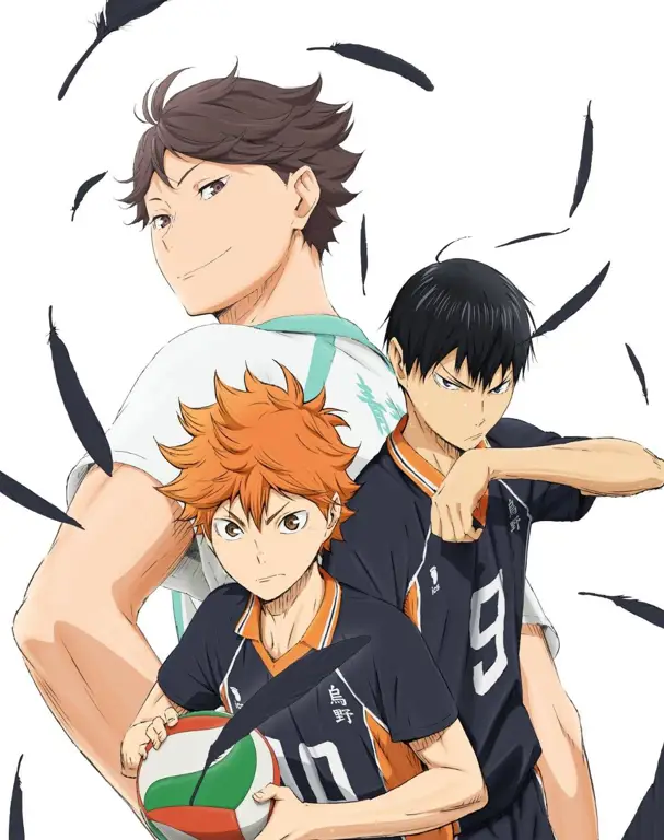 Visual kunci Haikyuu!! season 2 menampilkan para pemain utama