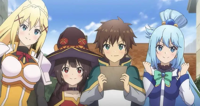 Gambar kunci visual Konosuba Season 3